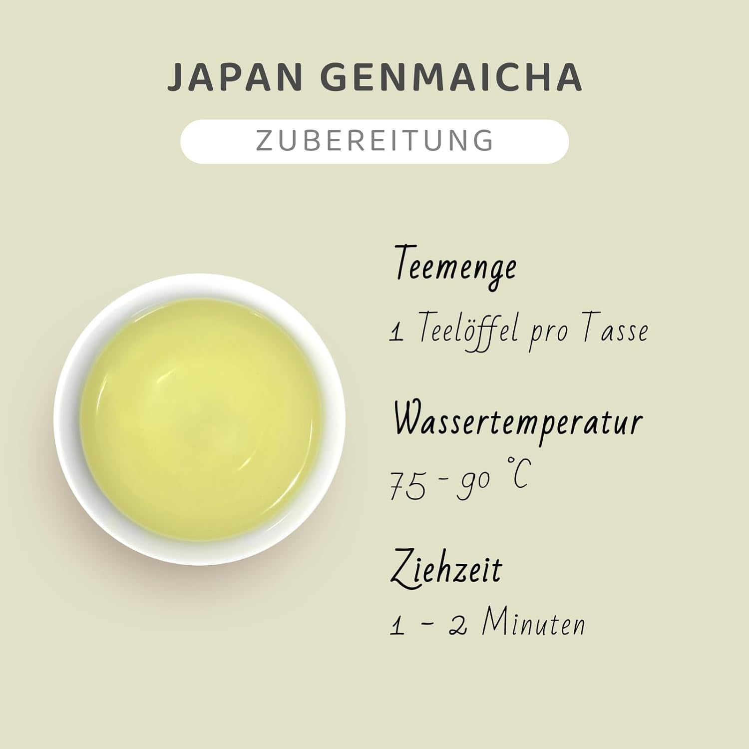 Genmaicha Japońska zielona herbata z prażonym ryżem, 50% Kagoshima Sencha, zielona herbata sypka Premium, tradycyjna mieszanka, bez dodatków smakowych, 100g | Wondertea Japońska zielona herbata Genmaicha