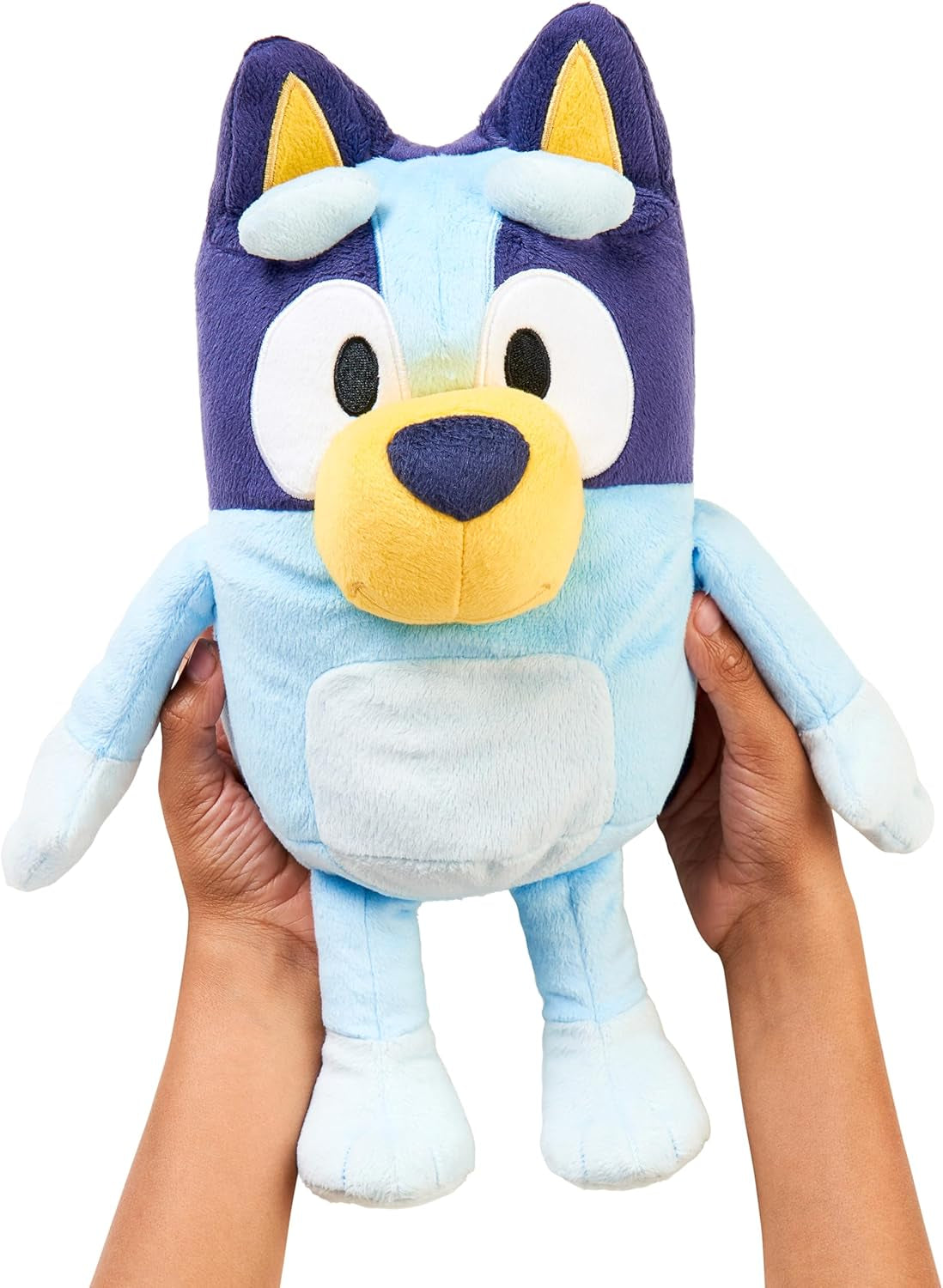 Niebieska pluszowa zabawka z efektami dźwiękowymi, funkcjonalna pluszowa zabawka, interaktywna pluszowa zabawka, mówiąca pluszowa zabawka, pluszowa zabawka (33 cm) Naty Shop Dolls
