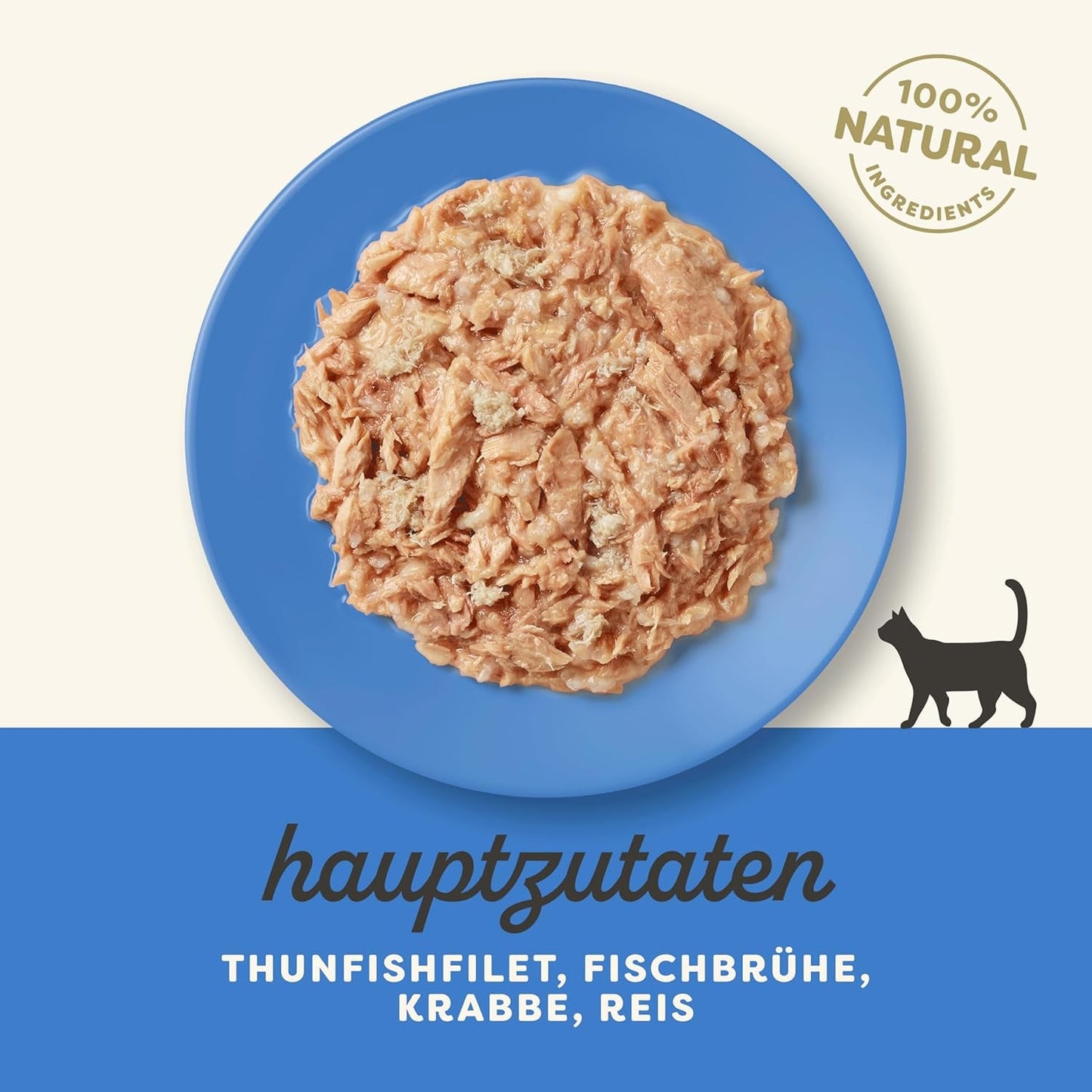 Applaws 100% naturalny Nassfutter für Katzen, Thunfischfilet mit Krabben in Brühe - Packung mit 12 x 70g Beuteln
