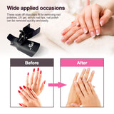 Klipsy Hanyousheng Nagellackentferner, klipsy Nagel, 10 klipsów Stück Schwarz Nagelclips, Nagel Klammer, czapki żelowe Nails Art, czapki z klipsem Soak off Żel UV Poliermittel Entferner Wrap Nail Tool