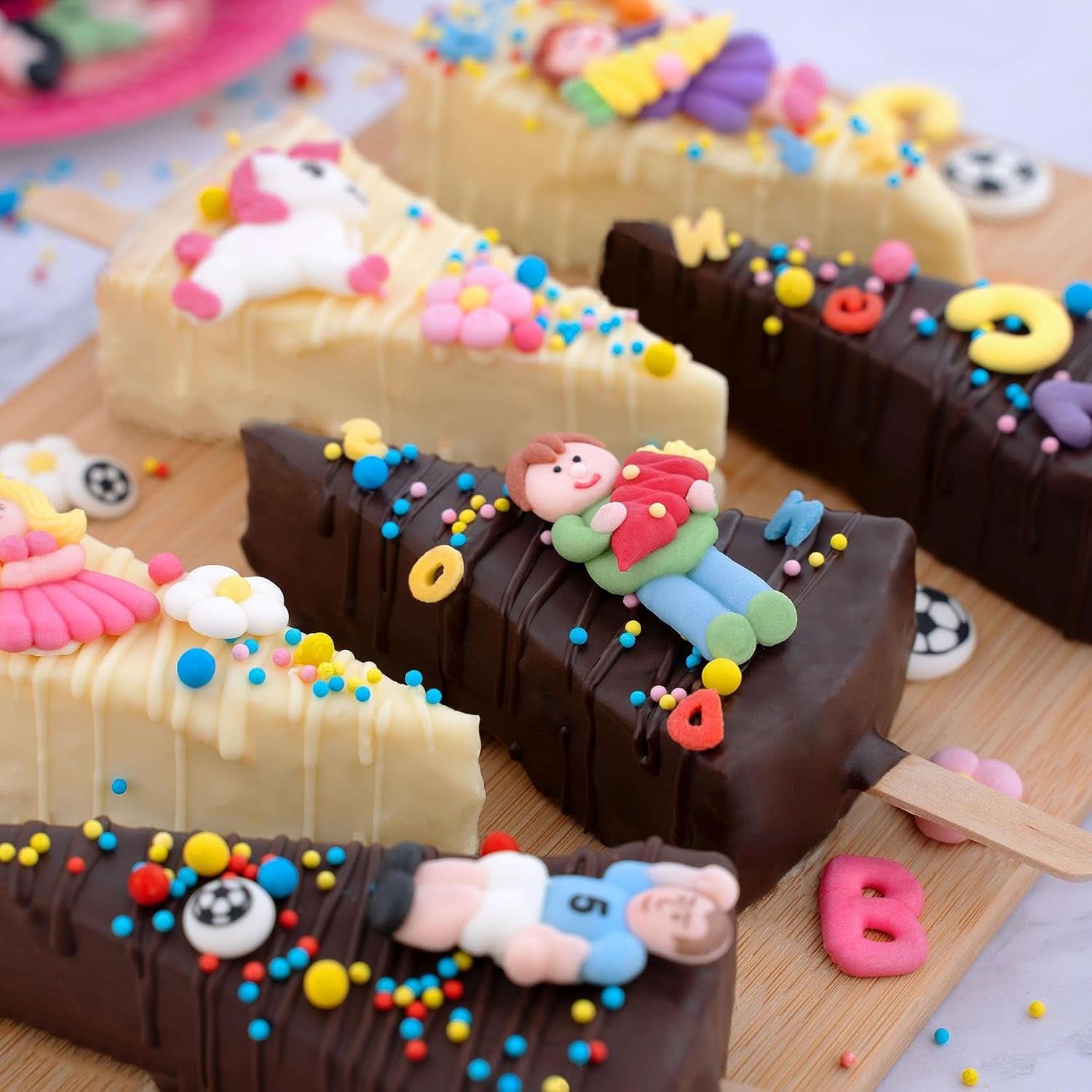Günthart, 8 cukierkowych figurek na początek szkoły i listy, 115 gramów Sprinkles Naty Shop