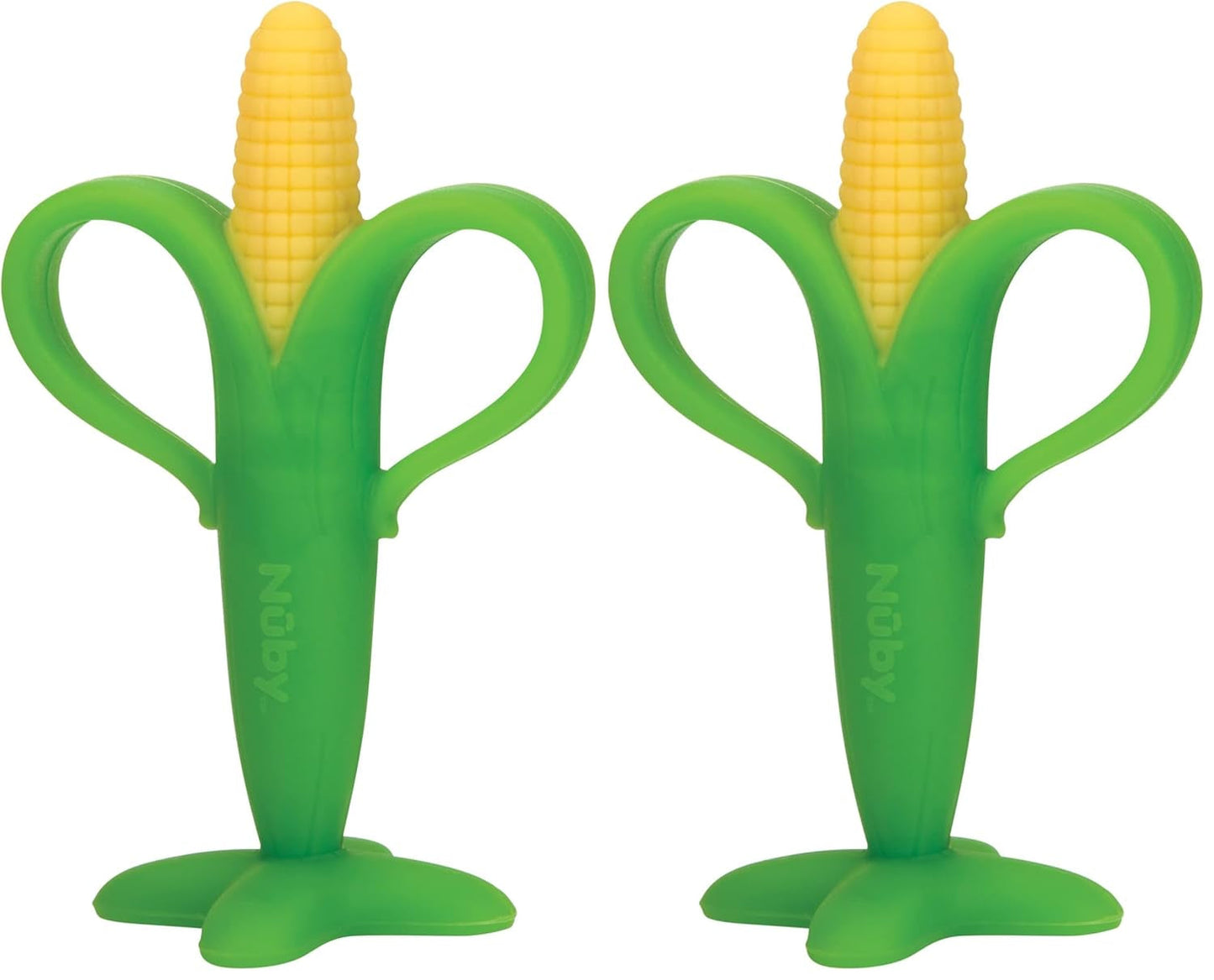 Nuby - Kolba kukurydzy na ząbkowanie - 3M+, wielokolorowa