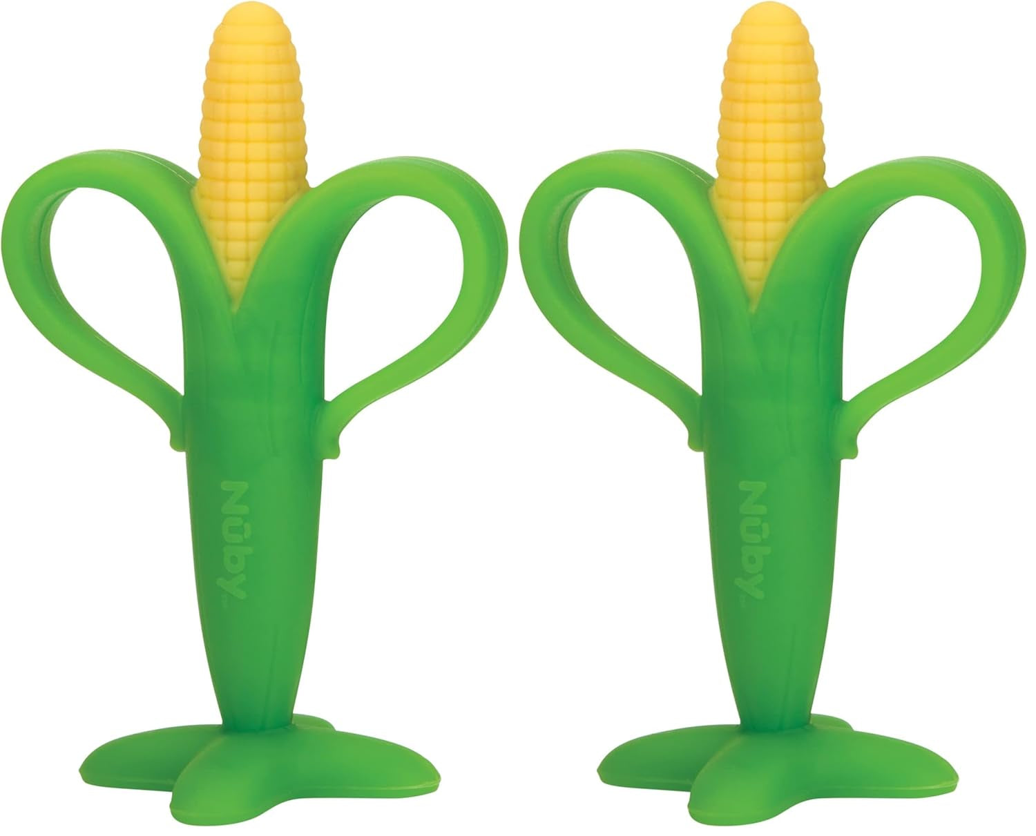 Nuby - Kolba kukurydzy na ząbkowanie - 3M+, wielokolorowa
