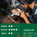 Caffè Crema - Kawa ziarnista palona na Sycylii - Tradycyjny długi proces palenia z doskonałą pianką, worek 250 g, wyjątkowo niska kwasowość do w pełni automatycznych maszyn i kolby