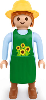 LECHUZA Ogrodnik 2021 - Słonecznik (62,5 cm), Zielony/Jasny Niebieski