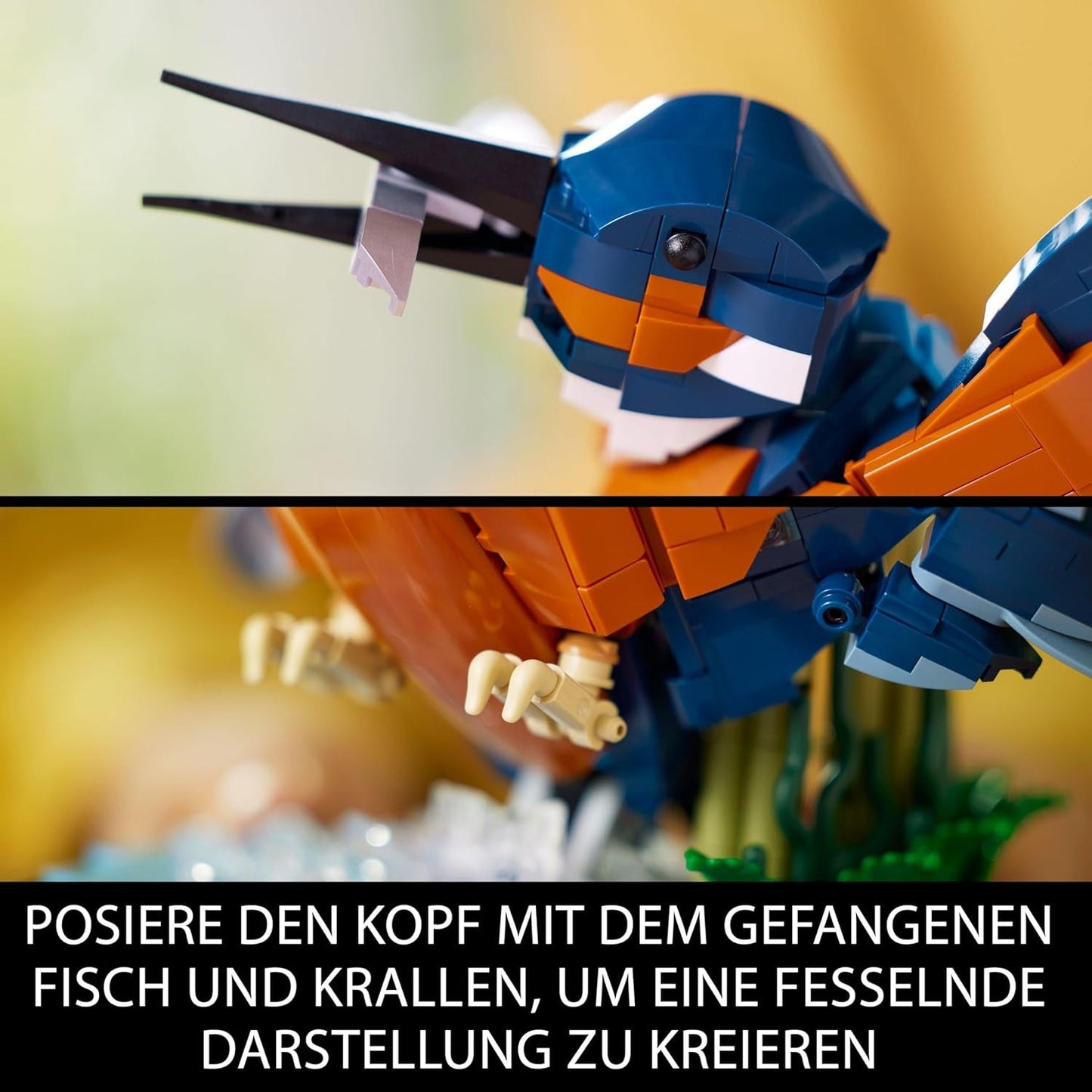 LEGO Icons Zestaw do budowania modelu zimorodka dla dorosłych, figurka ptaka do salonu lub biura, dekoracje domu i biura, prezent dla miłośników ptaków i ornitologów, kobiet i mężczyzn 10331 Zestawy do budowania Besuche den LEGO-Store