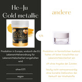 He-Ju Metallic Gold Płynny barwnik spożywczy 25ml, jadalny brokat do napojów i żywności (metaliczne złoto, 25ml)