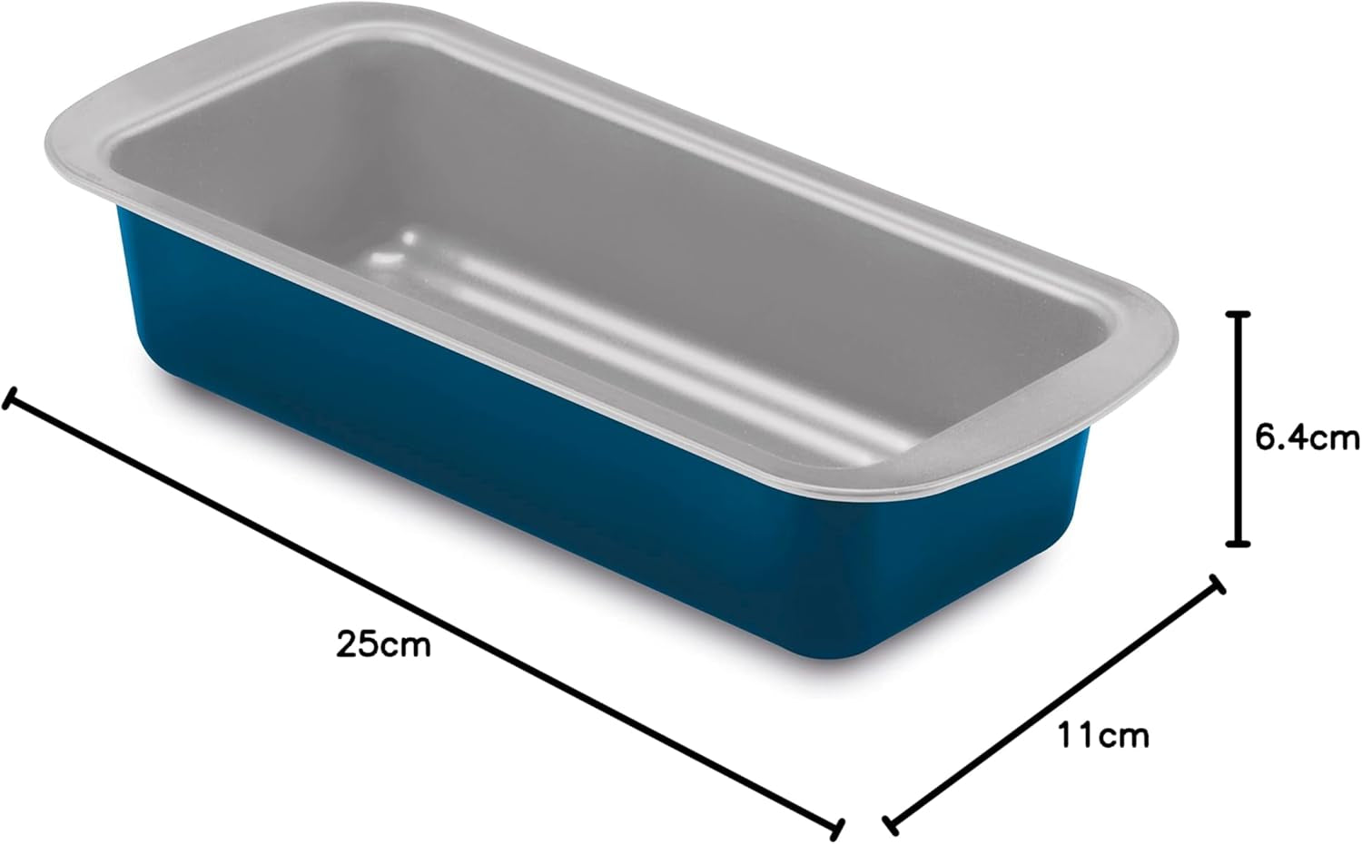 Linia XBake, Plumcake Shape 25x11 cm, stal z powłoką nieprzywierającą, ekologiczna, Formy i blachy do pieczenia Naty Shop