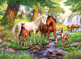 Puzzle dla dzieci Ravensburger - 12904 Dzikie konie nad rzeką - 300-elementowe puzzle z końmi dla dzieci od 9 lat w formacie XXL Puzzle Naty Shop