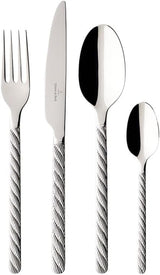 Villeroy And Boch - Zestaw sztućców Montauk, różne rozmiary, stal nierdzewna Kitchen Naty Shop 24 sztuki