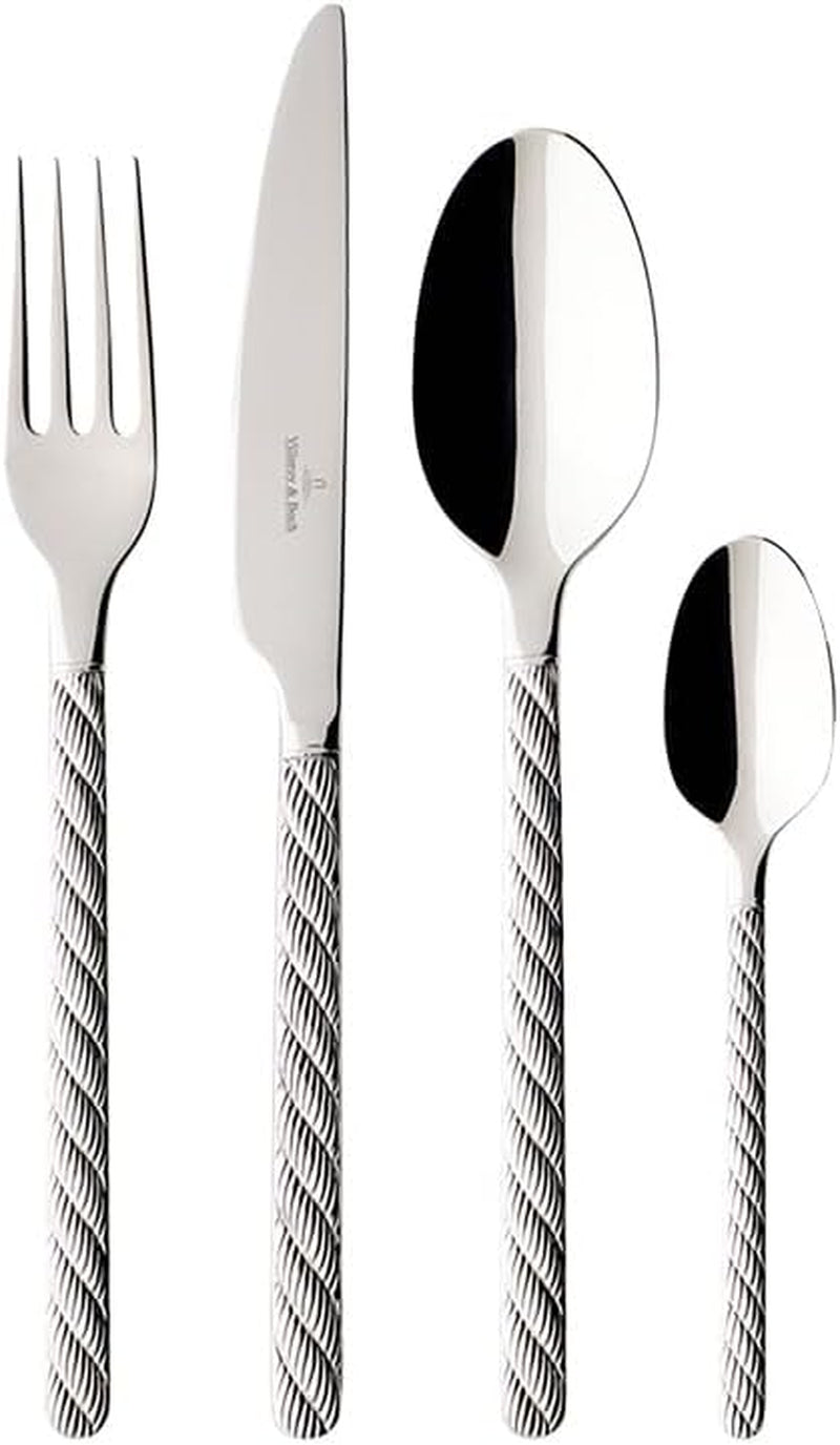 Villeroy And Boch - Zestaw sztućców Montauk, różne rozmiary, stal nierdzewna Kitchen Naty Shop 24 sztuki
