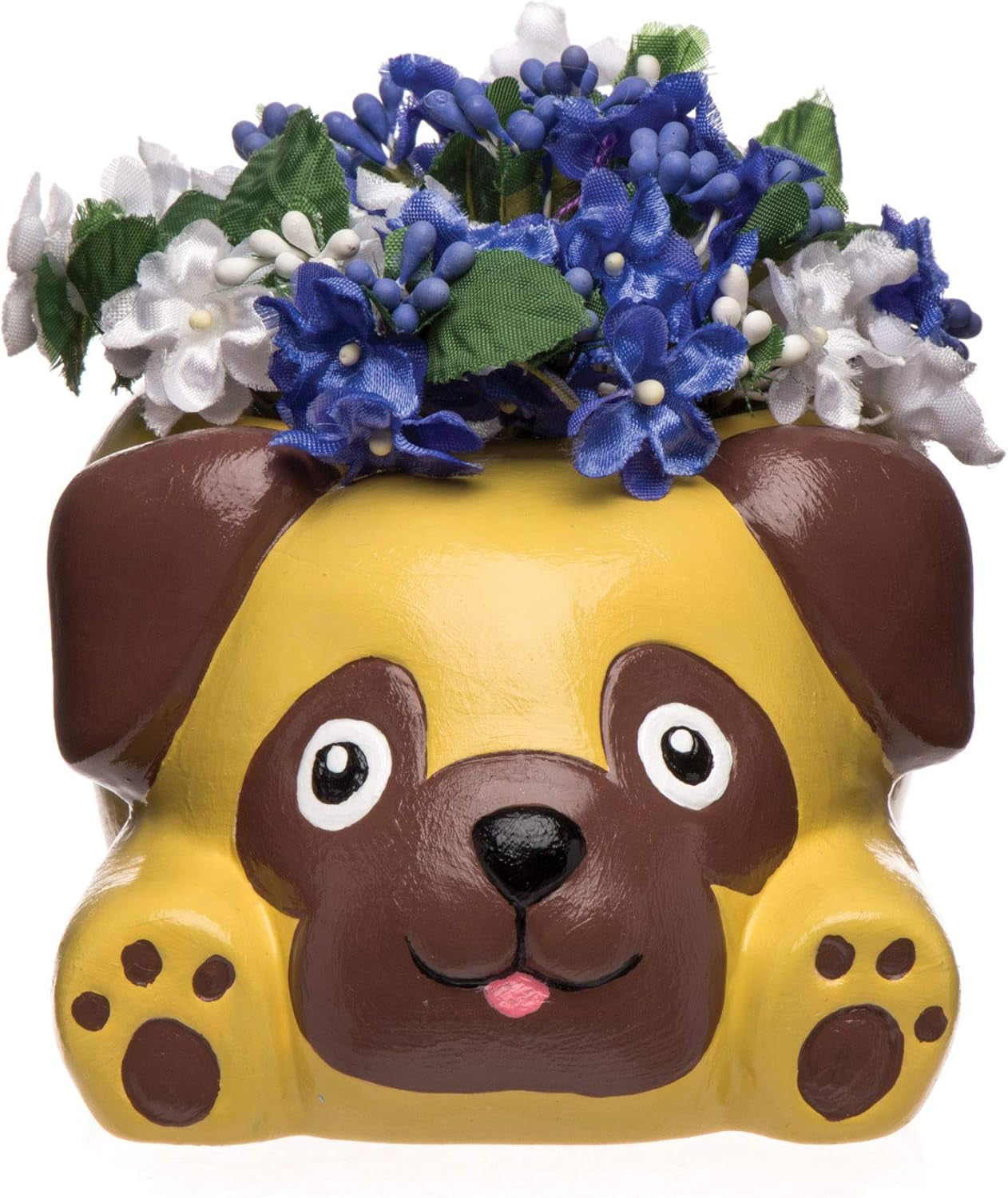 Doniczki ceramiczne Baker Ross „Pug” (2 szt.) - dla dzieci do malowania, ozdabiania i dawania prezentów