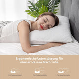 Poduszka z pianki memory EGO HOME 40x80 cm z rozdrobnioną pianką z pamięcią kształtu - Oddychająca, ergonomiczna poduszka podtrzymująca szyję dla osób śpiących na boku, plecach lub brzuchu - Certyfikat Oeko-Tex - Poszewka nadająca się do prania