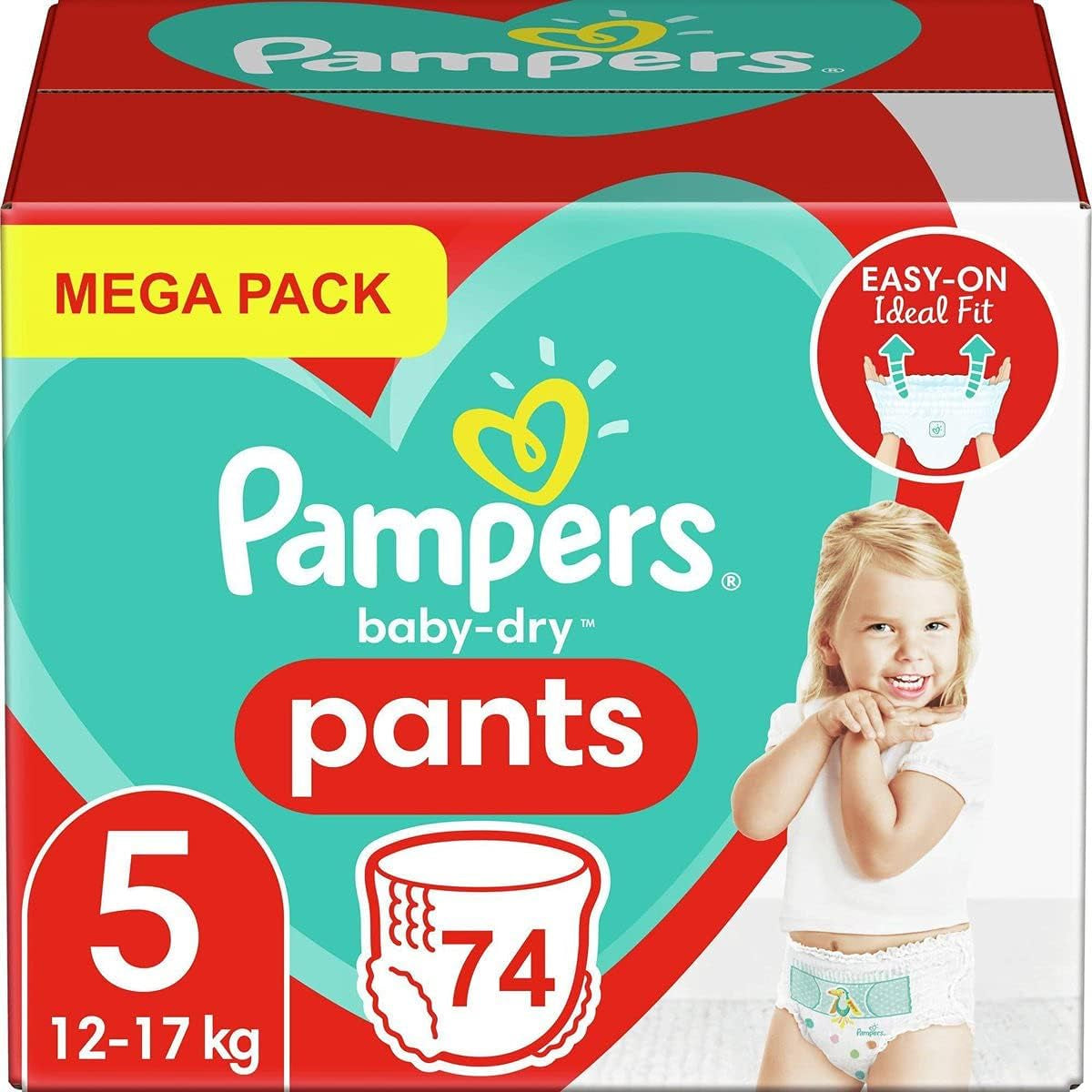 Pampers (stara wersja), majtki, rozmiar 4, 9kg-15kg, trzy opakowania (1 x 88 pieluszek)