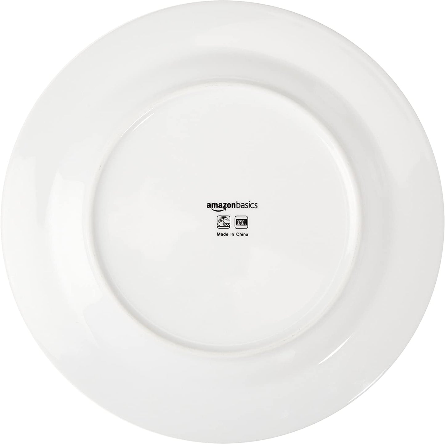 Amazon Basics Coffee Black Rim 16-częściowy zestaw naczyń obiadowych dla 4 osób
