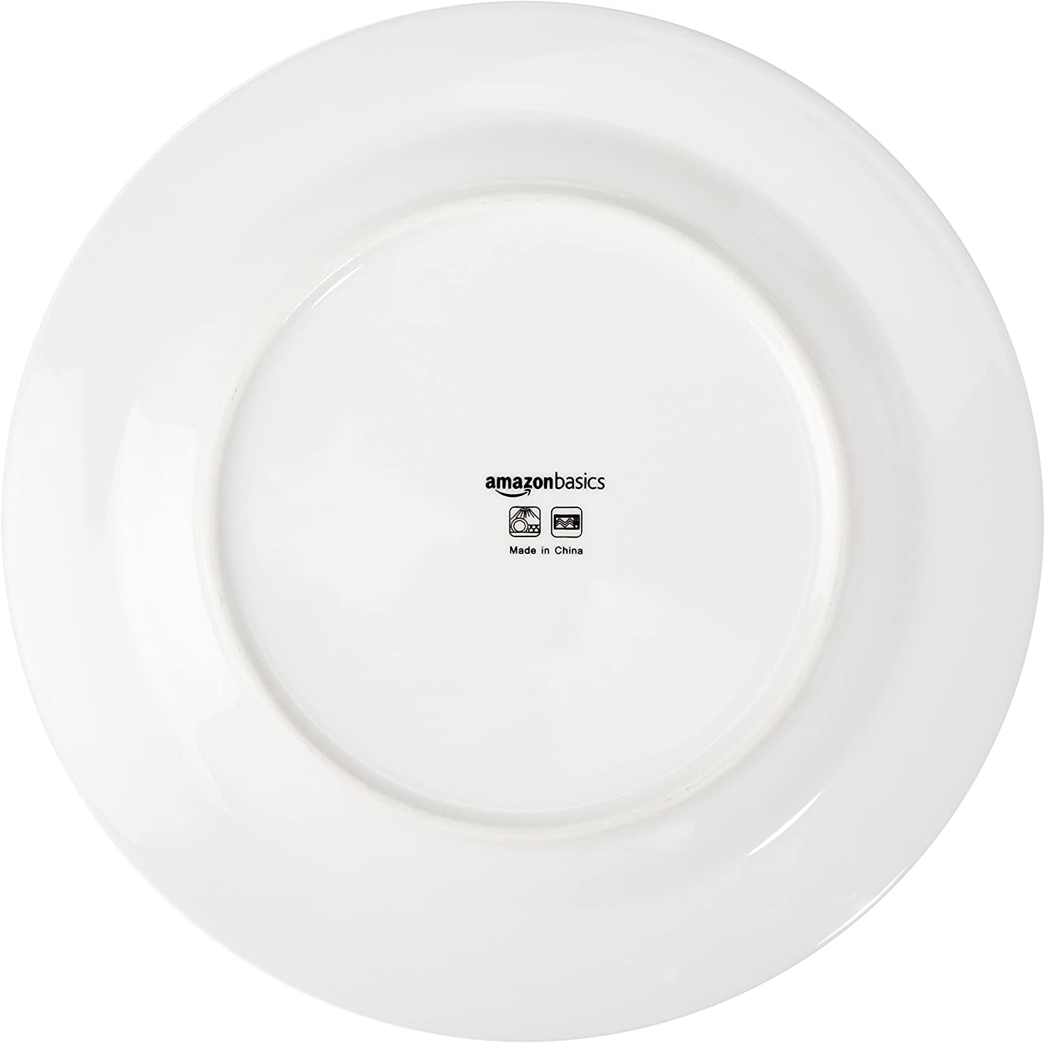 Amazon Basics Coffee Black Rim 16-częściowy zestaw naczyń obiadowych dla 4 osób