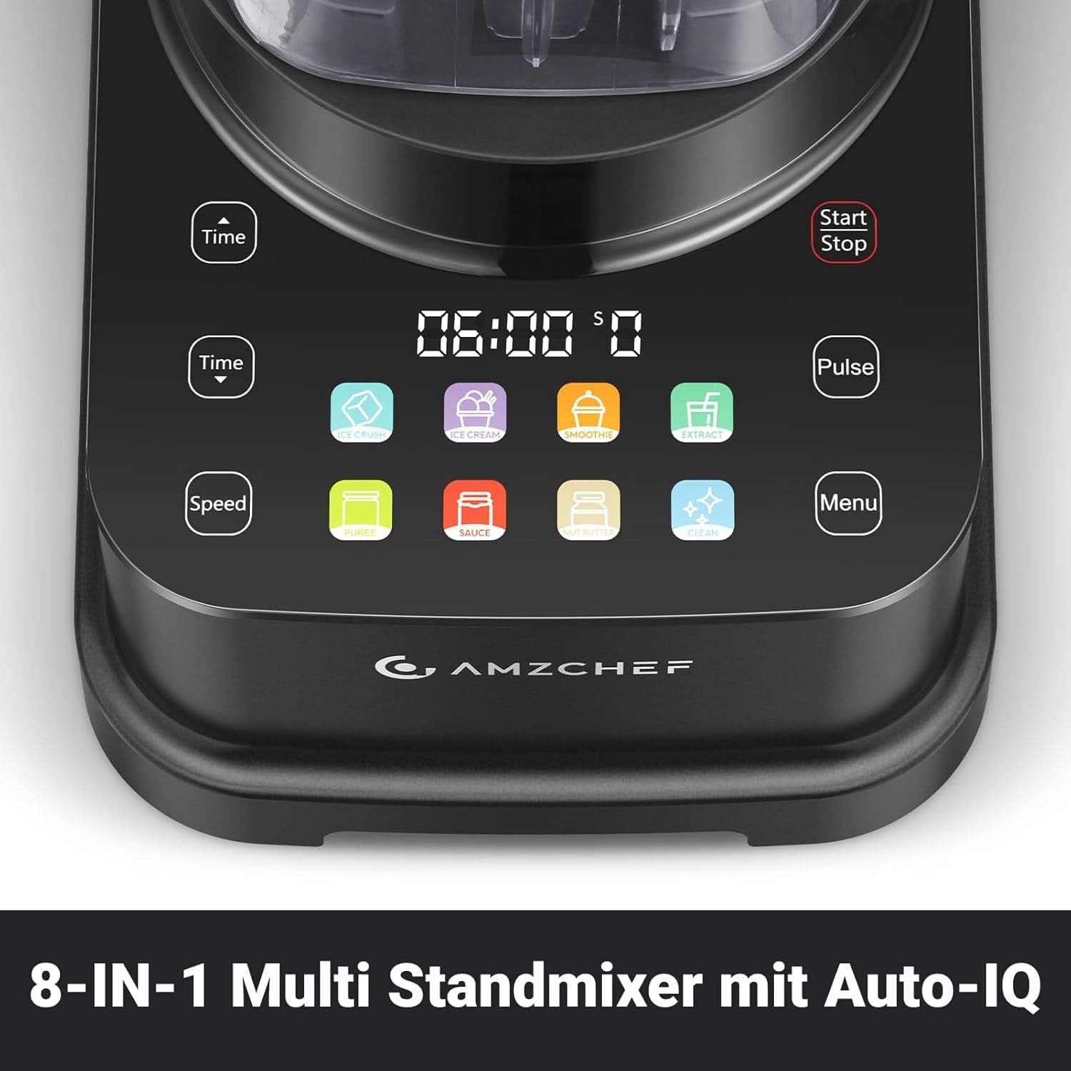 Blender AMZCHEF, 8 inteligentnych menu i 10 prędkości, ekran dotykowy LCD Kitchen Naty Shop