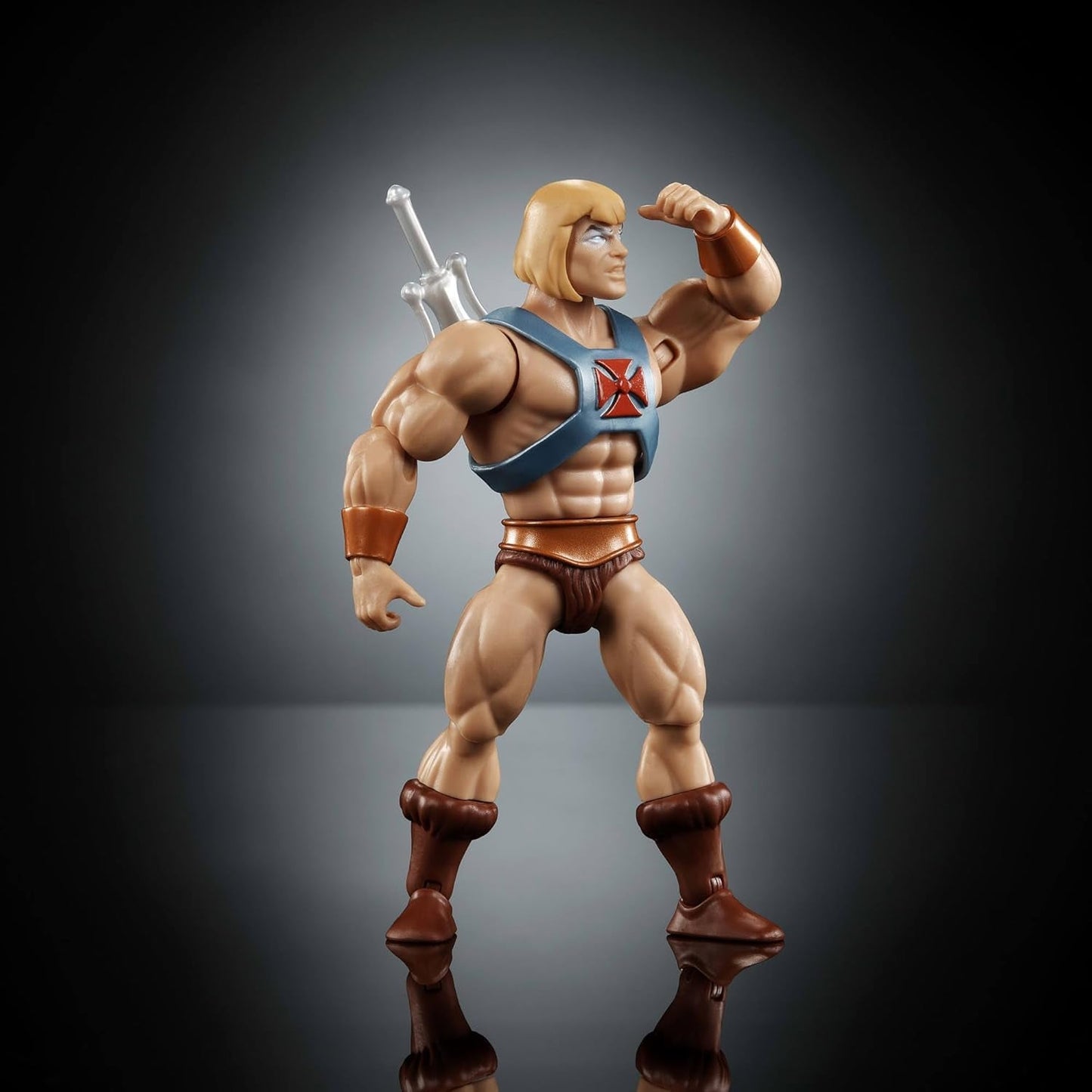 Masters of the Universe Origins Figurka Faker z kolekcji kreskówek, około 14 cm wzrostu, duplikat He-Mana z serialu telewizyjnego z lat 80., szczegółowy projekt i 16 punktów ruchu, JBM82 Figurki Naty Shop