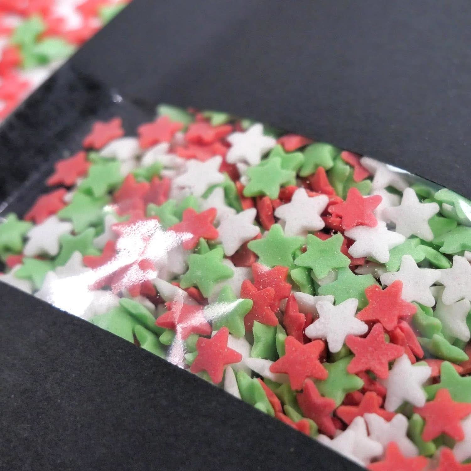 Sprinkle Hero, gwiazdki świąteczne, 40 gramów Sprinkles Naty Shop