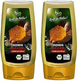 Biozentrale Organiczny miód akacjowy | 350 g Organiczny miód z kwiatów akacji białej | Idealny jako pasta do smarowania Organiczny miód do herbaty | Alternatywa dla miodu plastra miodu (2 szt.)