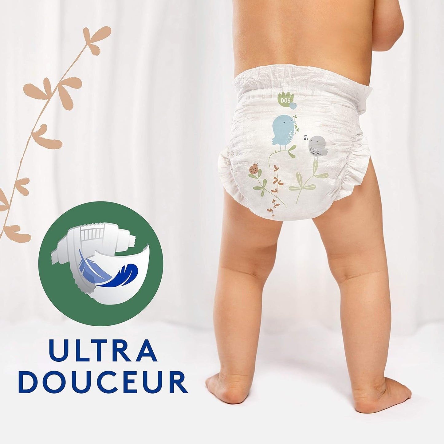 Douceur Naturelle – pieluszki rozmiar 3 (5-9 kg) opakowanie na 1 miesiąc – 172 pieluszki