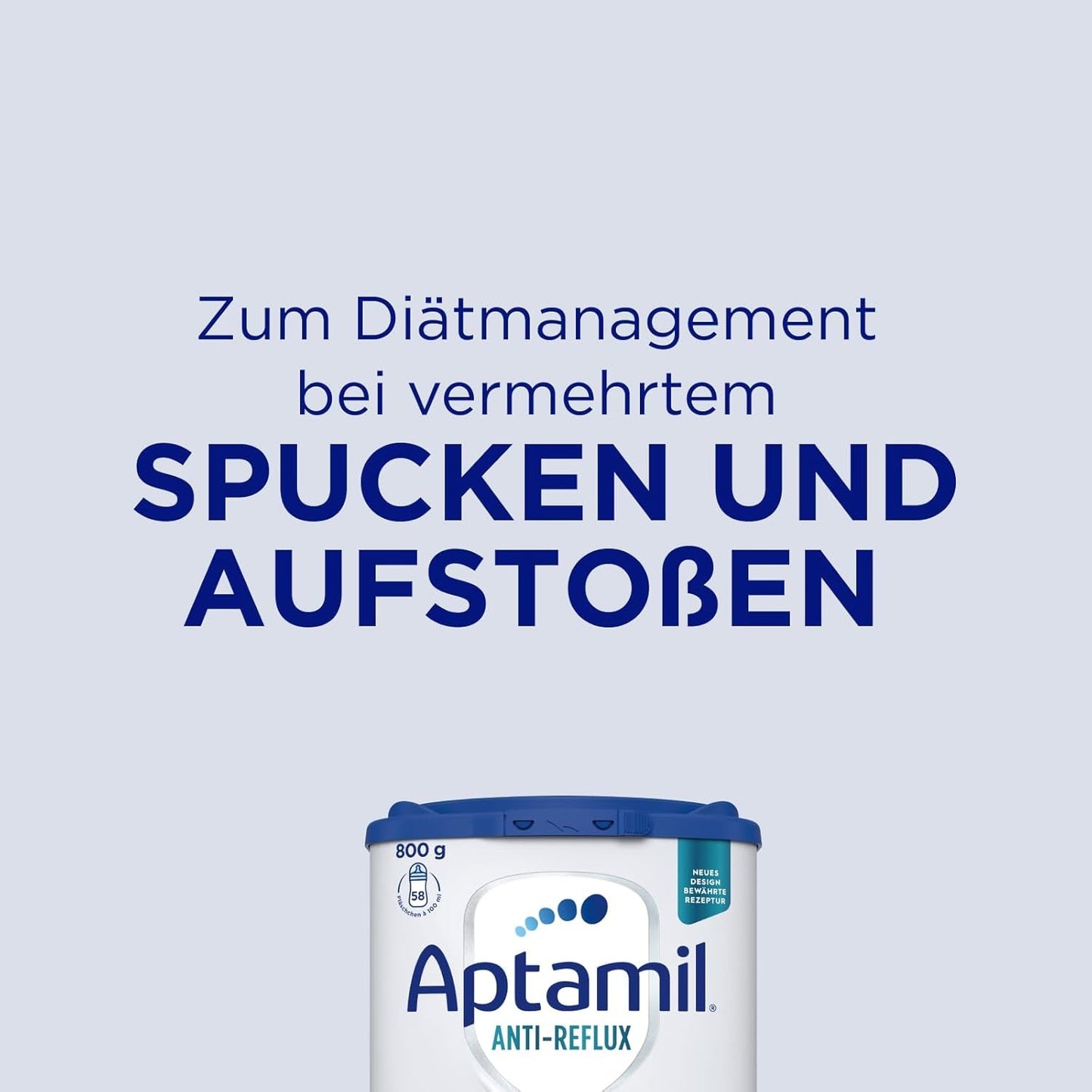 Aptamil Anti-Reflux - Kompletna formuła od urodzenia Zarządzanie dietą Wymioty i zarzucanie pokarmu Pokarm dla niemowląt Mleko w proszku 1 x 800g