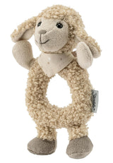 Flocke Sheep Sterntaler Catch Toy - zabawka motoryczna do grzechotania, dotykania i zabawy - pluszowa zabawka dla niemowląt i dzieci z grzechotką jako wiernym przyjacielem - zabawka dla dziecka wykonana z miękkiej tkaniny w kolorze piasku Baby Toys Naty Shop