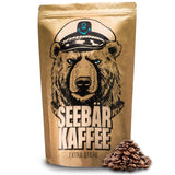 KAWA SEEBĘR - Ekstra mocna kawa ziarnista - 500g - Niska kwasowość i intensywny aromat - Całe ziarna do ekspresów w pełni automatycznych, espresso i french press - Wysoka zawartość kofeiny i niska kwasowość