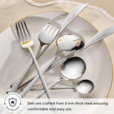 Karaca Focus Elegance, 84-częściowy zestaw sztućców, 12 osób Kitchen Naty Shop