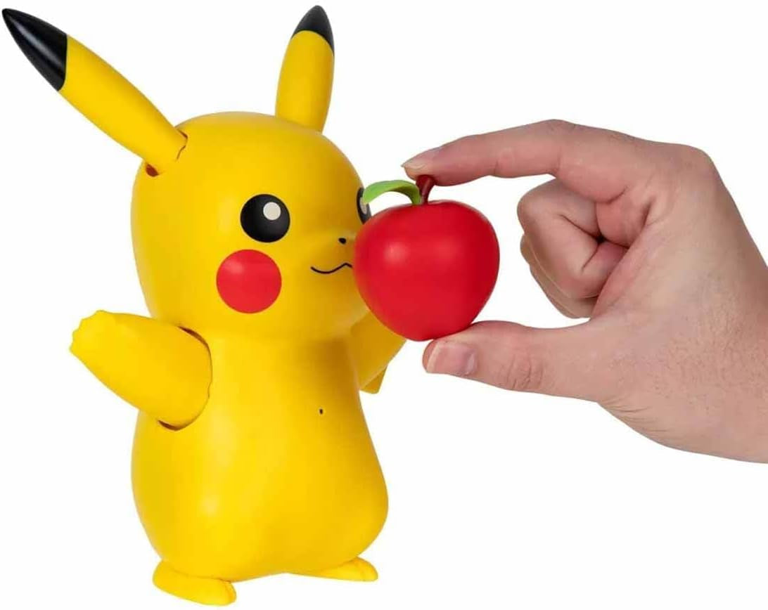 Pokémon PKW3330 - Deluxe My Partner Pikachu, oficjalny Pikachu ze światłem, dźwiękiem i ruchem Figurki Naty Shop