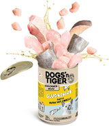 Dogs'n Tiger Schlemmermenü Glückskind, Nassfutter für Kätzchen, saftiges Hun und Forelle - ohne Getreide, Zuckerzusatz, künstliche Konservierungsstoffe, optymale Verträglichkeit, 12x 200g