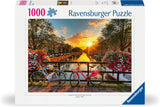 Ravensburger Puzzle 12000662 1000 elementów Rowery w Amsterdamie - Kolorowe puzzle dla dorosłych i dzieci w sprawdzonej jakości Ravensburger Puzzle Naty Shop