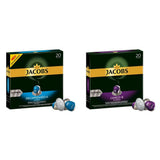 Jacobs Kaffeekapseln Lungo Decaffeinato - Intensität 6, 10 sztuk, 10 x 20 Getränke & Kaffeekapseln Lungo Intenso, Intensität 8 z 12, 200 Kapseln kompatybilnych z Nespresso®*, 10 x 20 Getränke