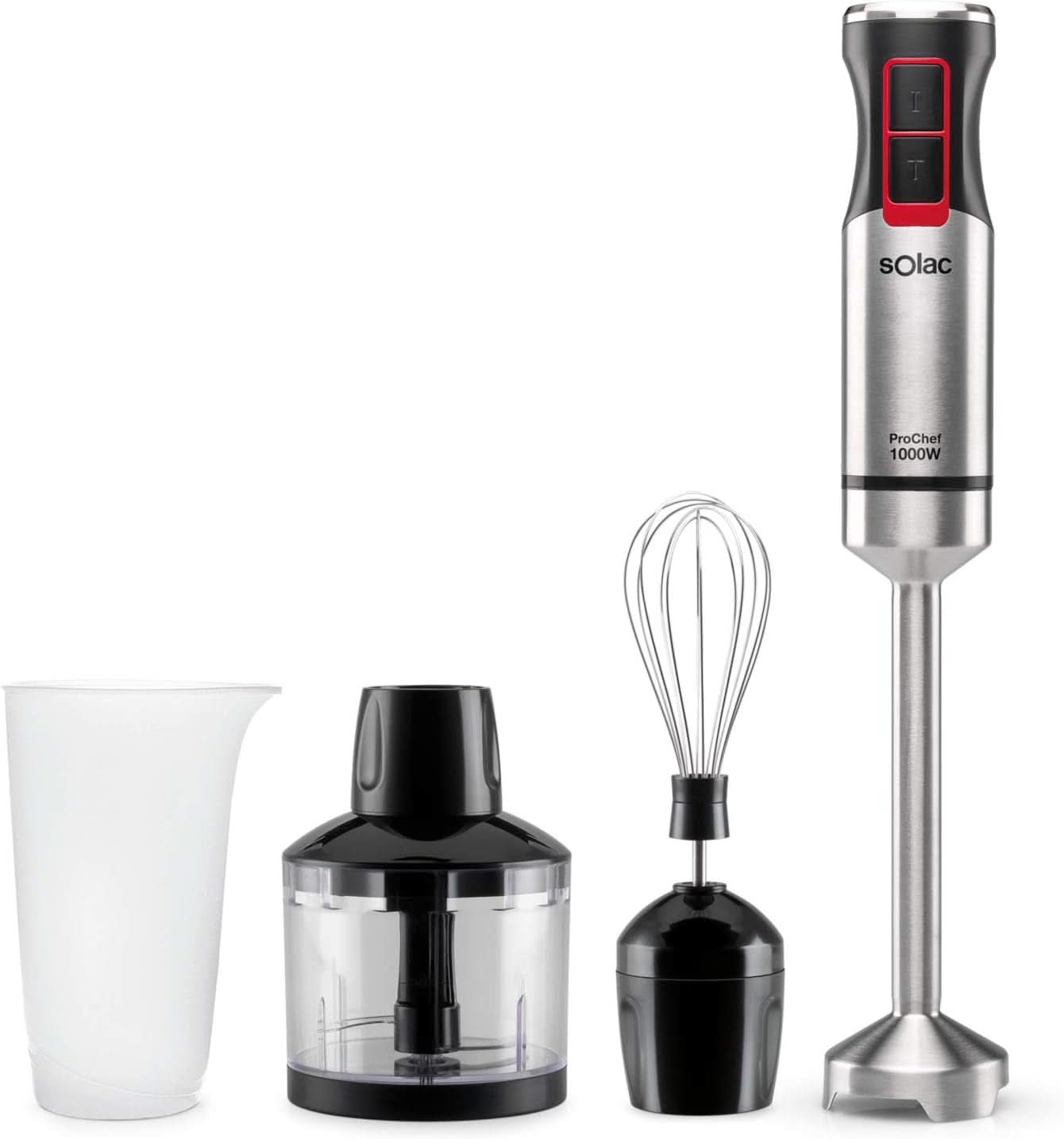 Mikser stojący Pro Chef 1000, W, Edelstahl Kitchen Naty Shop 1000W | 3 Akcesoria
