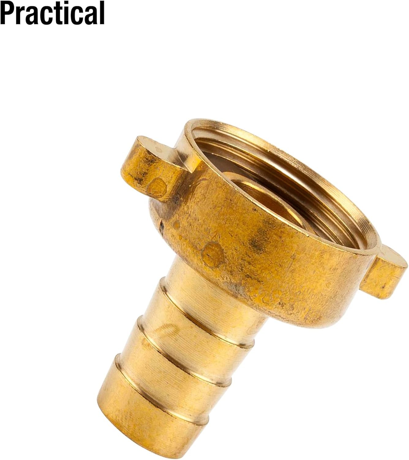 Gardena Mosiężna złączka do węża, 2-częściowa: wysokiej jakości mosiężna złączka, gwint 26,5 mm (G 3/4"), do węży 1/2" (13 mm) (7140-20)