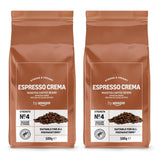 by Amazon Espresso Crema Röstkaffee Ganze Bohnen, 1kg (2 opakowania po 500g), Rainforest Alliance-Zertifizierung
