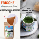 ORIGEENS BIO MATCHA CEREMONIAL GRADE „SHIKA” - Organiczna japońska herbata z Shizuoki - Matcha Latte/Usucha - 30g torebka uzupełniająca - Ceremonial Grade Organiczna zielona herbata Matcha w proszku