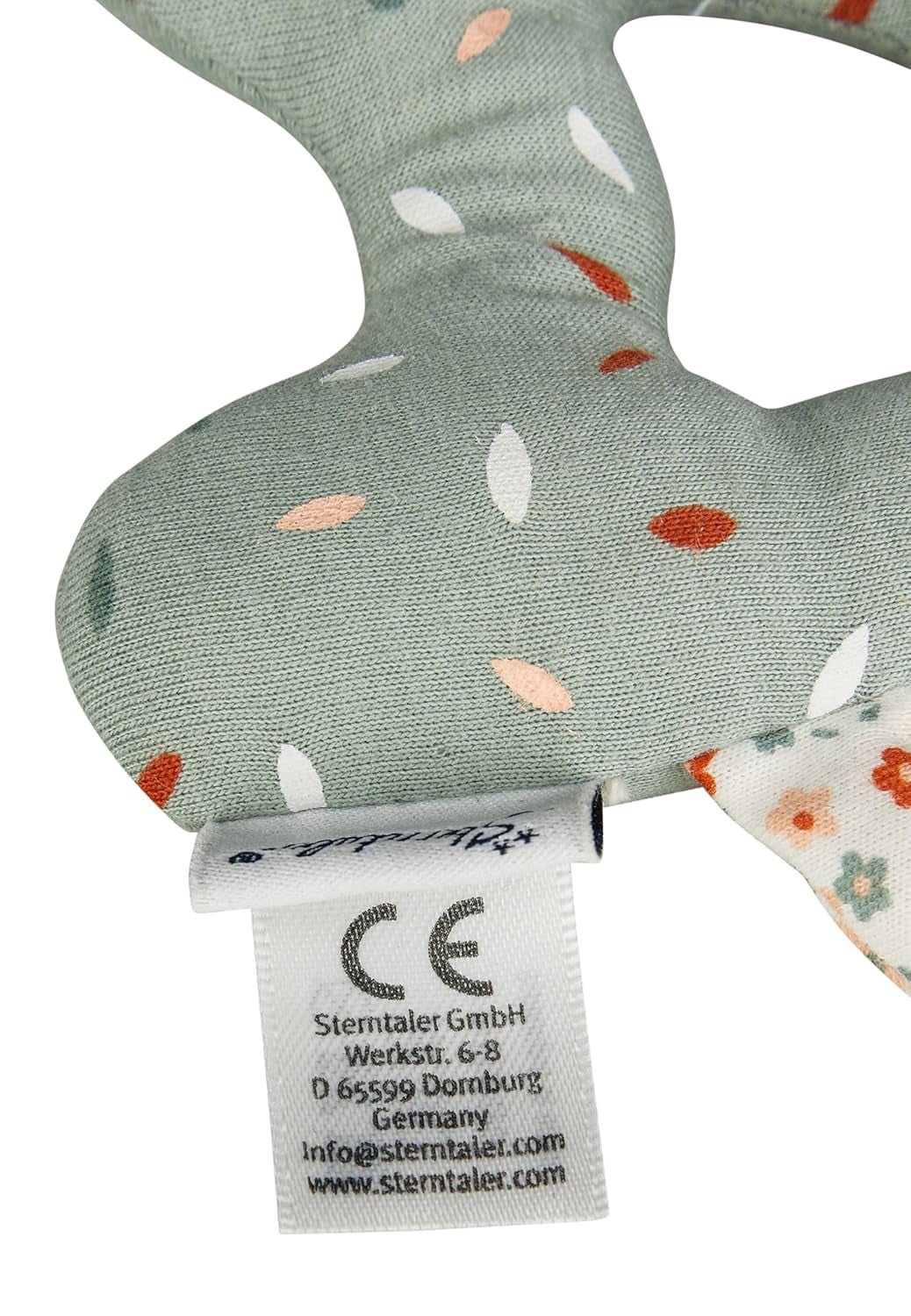 Lilly Cat Sterntaler Zabawka do łapania - Zabawka aktywizująca motorycznie, grzechocząca, dotykająca i bawiąca się - Pluszowa zabawka dla niemowląt i dzieci z grzechotką jako wierny przyjaciel - Szara miękka tkanina Zabawka dla dziecka Bebe Naty Shop Toys