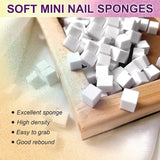 Żel do malowania gradientowego, 12 kolorów Ombre żelowy lakier do paznokci z 100 szt. Gąbeczek do paznokci i 4 pazurami Metalowy chwytak do francuskiego manicure DIY Nail Art, zestaw I