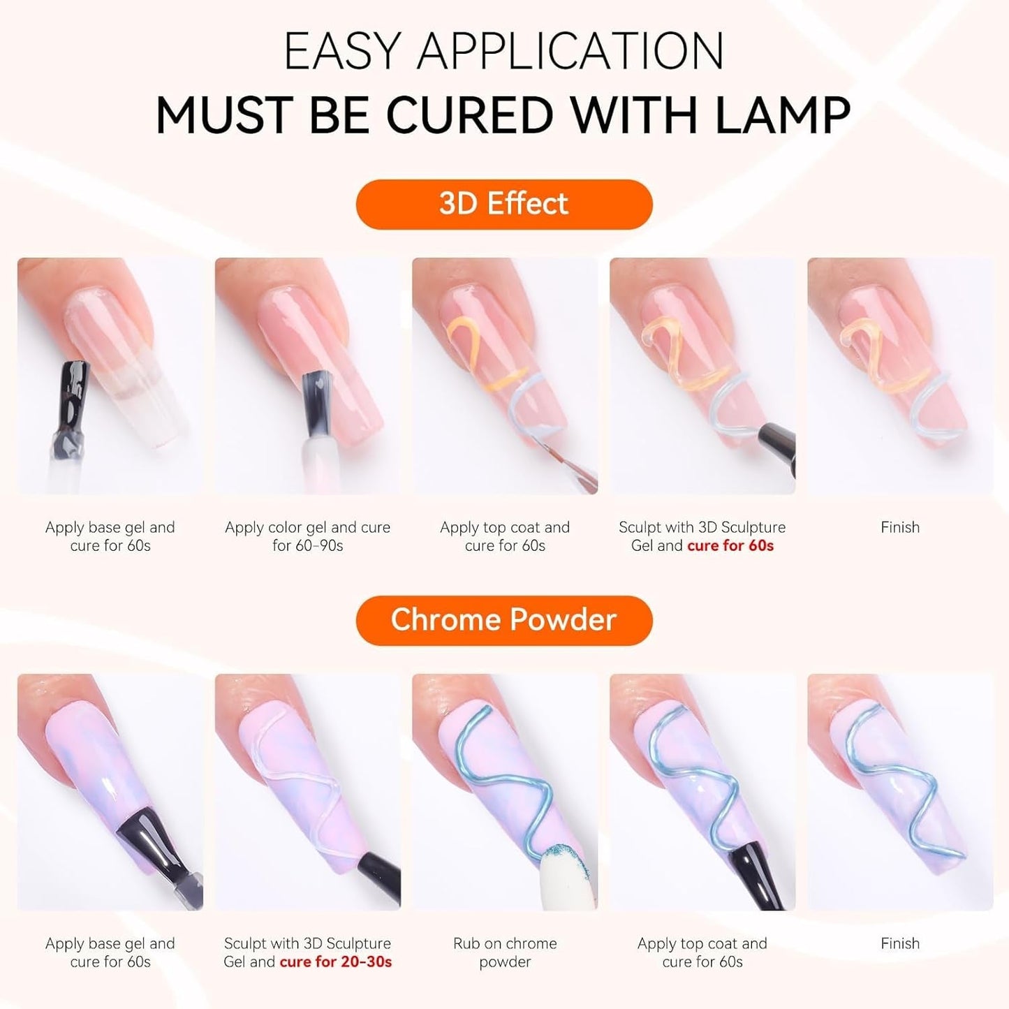 Makartt 3D Nail Art Gel - Żel do klejenia kryształków górskich 15G do breloczków do paznokci, Wielofunkcyjny żel do rzeźbienia paznokci do samodzielnego projektowania paznokci, Rzeźba paznokci Modelowanie paznokci w domu (przezroczysty)