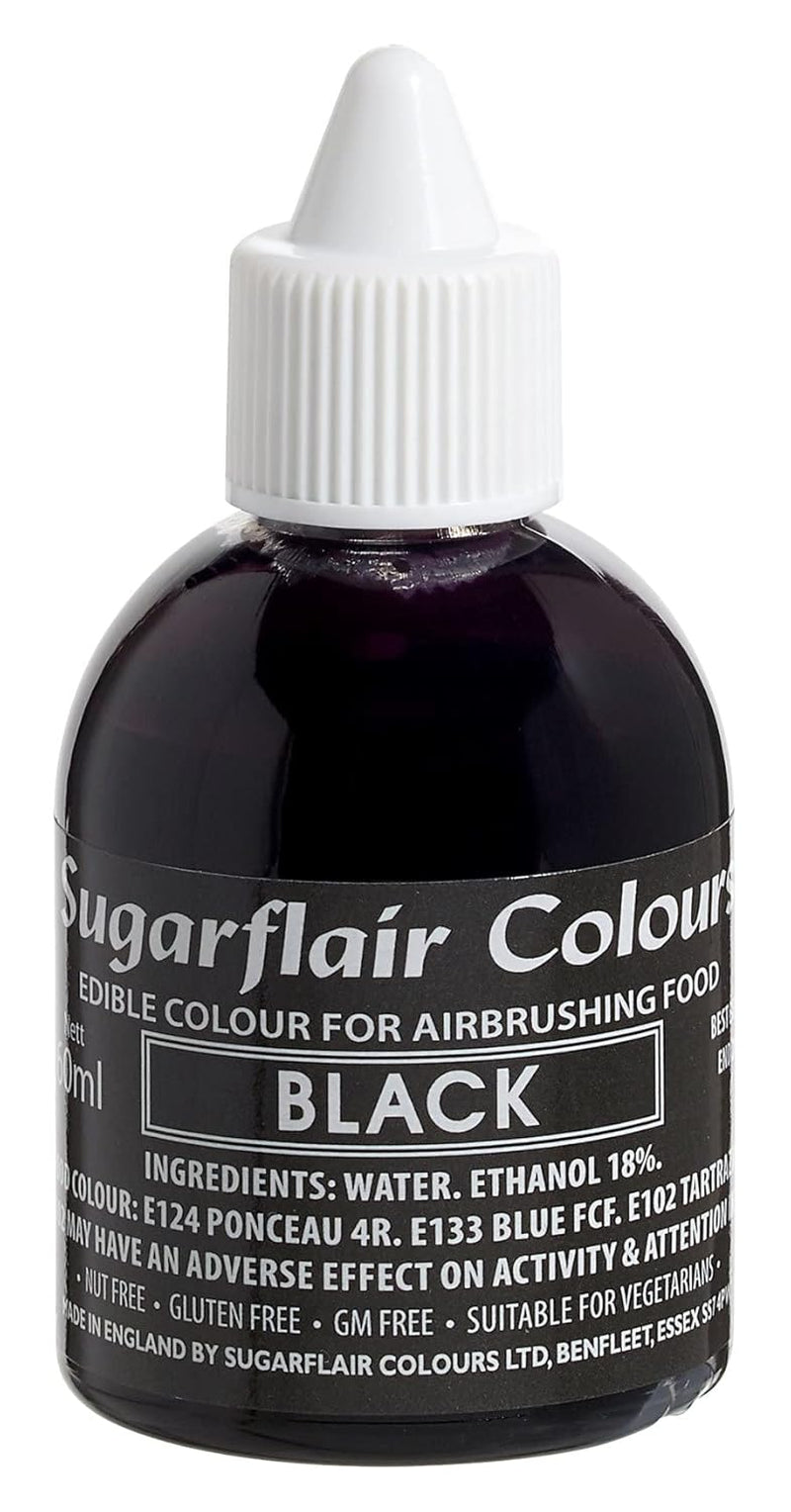 Sugarflair Airbrush Barwnik spożywczy Złociste złoto Jadalny płynny barwnik spożywczy Aerograf Farbowanie ciast Muffiny Lukier i dekorowanie ciast - 60ml