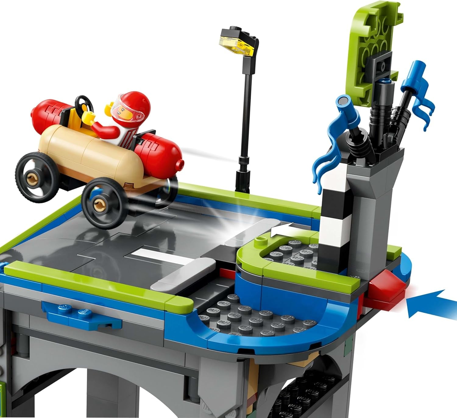 LEGO City No Limits: Wyścig w mydelniczce z rampą - Zabawka konstrukcyjna dla chłopców i dziewcząt od 6 lat - Zestaw z 2 mydelniczkami i 4 minifigurkami kierowców - Pomysł na prezent dla dzieci 60460 Zestawy do budowania Besuche den LEGO-Store