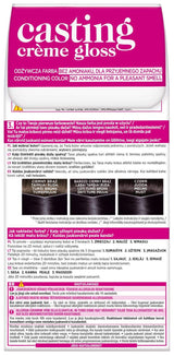 L'Oréal Paris Casting Crème Gloss 210 Farba do włosów - Granatowa Czarna farba do włosów Naty Shop