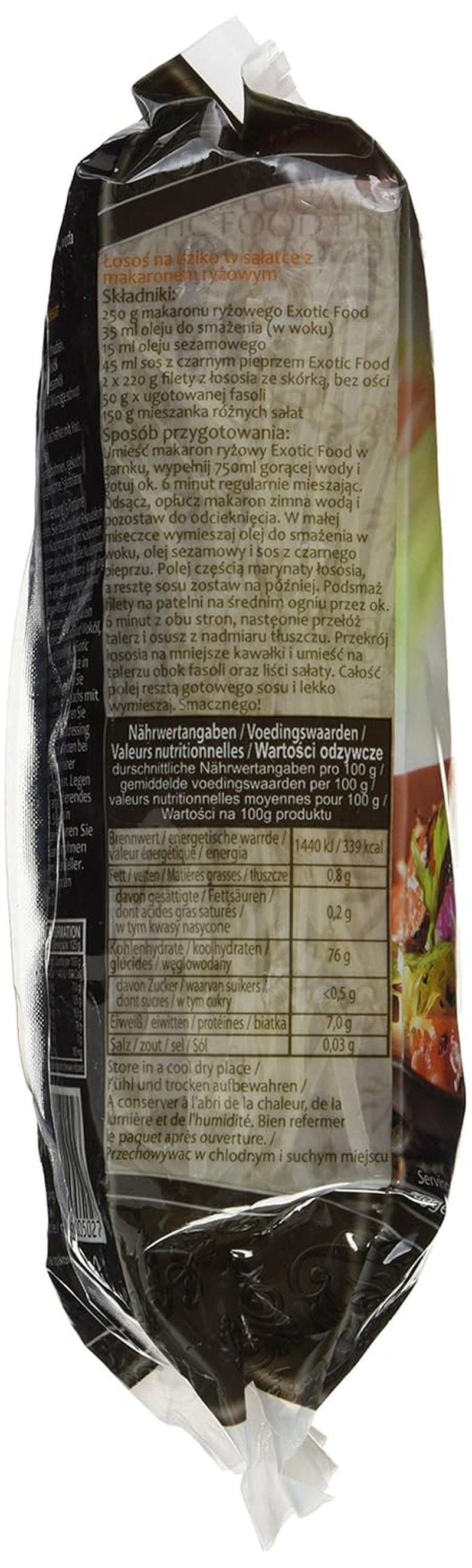 Makaron ryżowy, 3 mm, do zup i sałatek (Mihoen), opakowanie 3 szt. (opakowanie 3 x 250 g)