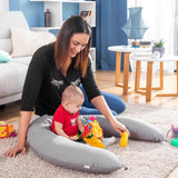 Innovagoods - Wielofunkcyjna poduszka do karmienia, Ergonomiczny kształt dla relaksu matki i dziecka, Regulowana do różnych pozycji, Zmywalna, Kolorowa, Polibawełna Akcesoria Artykuły spożywcze i karmienie piersią Baby Naty Shop