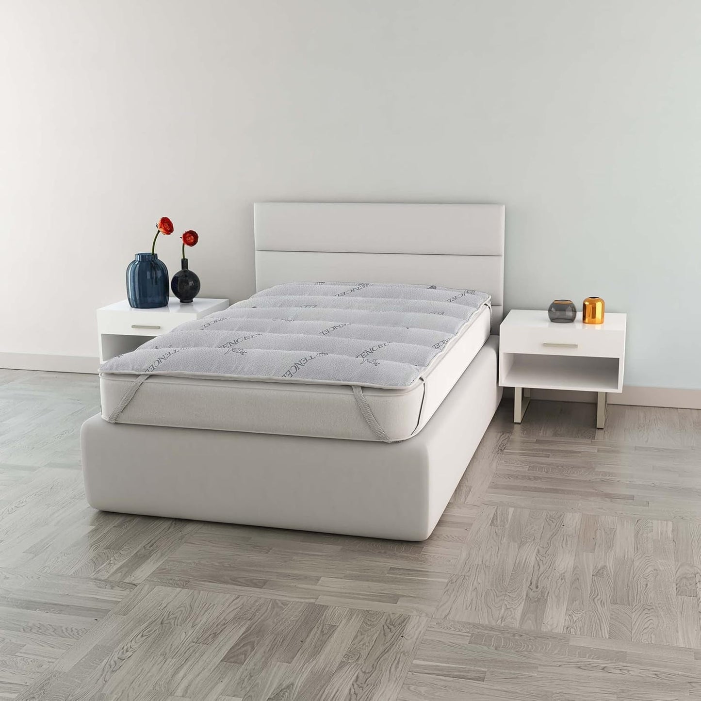 MB Home Italia, Topper, Termokontroler, Podwójny 160X195 Cm Kołdry i kołdry Naty Shop Pojedyncze 80X195 Cm Tencel