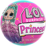 LOL niespodzianka! Princess Tots – zawiera 1 lalkę, opancerzone opakowanie, 2 farby do stworzenia sukienki księżniczki, 8 lalek do zebrania