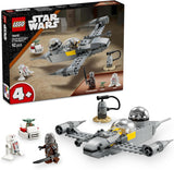 LEGO Star Wars 75410 Myśliwiec Mandos i Grogus N-1 Starfighter z minifigurkami Mandalorianina, Grogu i R5-D4, w tym kolumna do zbudowania, zestaw startowy statku kosmicznego dla chłopców i dziewcząt od 4 lat Zestawy do budowania Beuche den LEGO-Store Tytuł domyślny