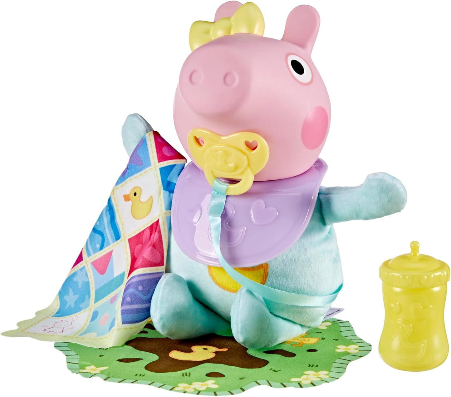 Interaktywna lalka Peppa Pig 28 cm Evie z 20 dźwiękami i wieloma funkcjami, zestaw zabawek dla dzieci od 3 lat