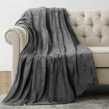 Pościel Utopia Kuschelige Fleecedecke [228X228 cm, szary] Weiche, Leichte, Warme Flauschige Decke Kuschelige Und Atmungsaktive Decken FÃ¼r Bett Sofa Couch